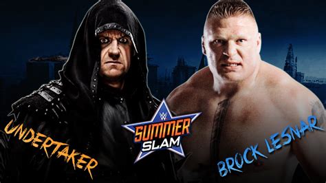 WWE SummerSlam 2015 - The Undertaker vs Brock Lesnar - WWE 2K15 - YouTube