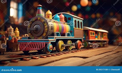 Wooden Toy Steam Locomotive Stock Image - Image of wood, vintage: 292171581