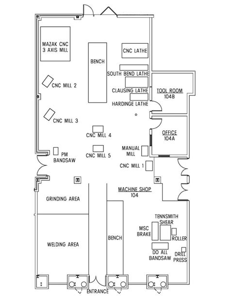 Machine Shop Floor Plan - floorplans.click