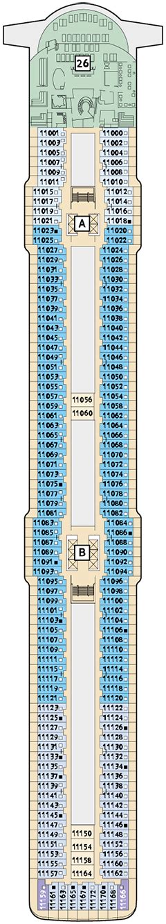 Mein Schiff 5 Deck plan & cabin plan