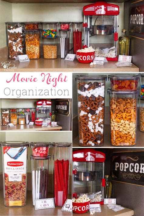 Movie Night Kept Organized and Fun! | Movie room decor, Movie night room, Home cinema room