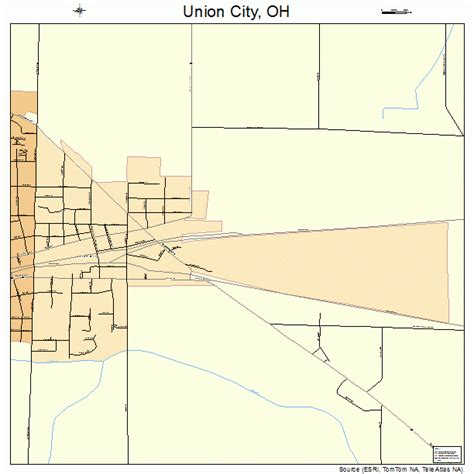 Union City Ohio Street Map 3978624