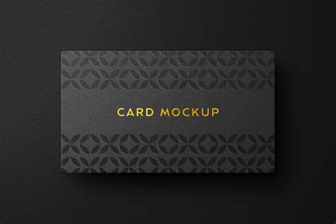 Embossed Business Card Mockup - Mockup World