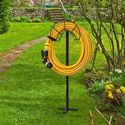 Ikkle Garden Hose Holder,Detachable Garden Hose Stand, Metal Hose Hanger Heavy Duty Hose Holder ...