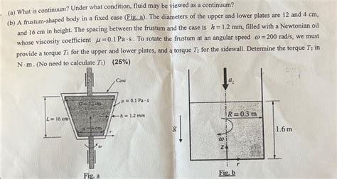 Solved (a) What is continuum? Under what condition, fluid | Chegg.com