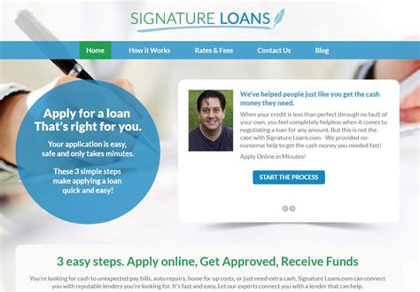 Online cash loan lending website design, Online loans