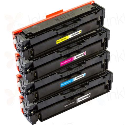 HP 201X Compatible High-Yield Toner Cartridges 4-Pack (Replaces 201A)- Ink Hero