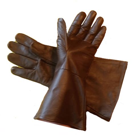 Leather Gauntlet Gloves DARK BROWN X-SMALL Long Arm Cuff | Leather gauntlet, Gauntlet gloves ...