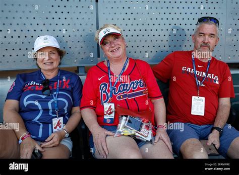 March 11, 2023, North Port FL USA; Atlanta Braves fans enjoying a day ...