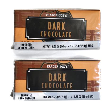 Buy Trader Joe's Belgian Dark Chocolate Bars, 1.75 oz (2 Packs of 3) Online at desertcart South ...