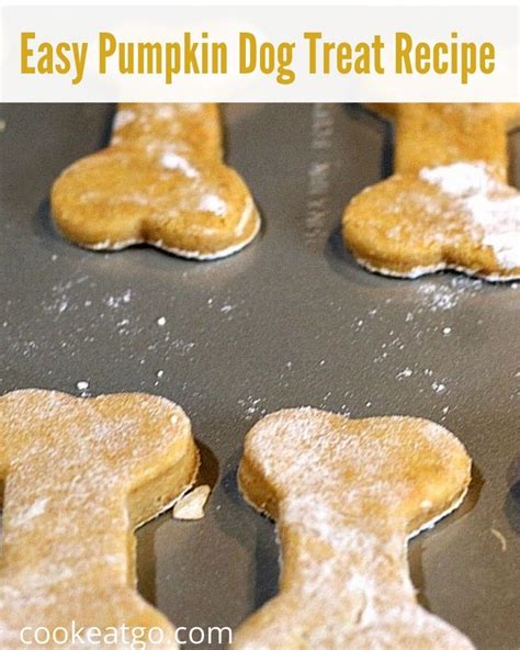 Easy Pumpkin Dog Treat Recipe - Cook Eat Go