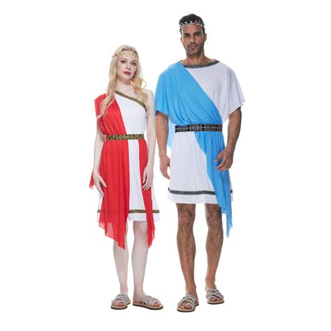 Adult Toga Halloween Costume Men Greek God Cosplay Roman Toga Laurel ...