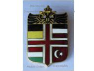 Austria Hungary WWI KuK War Double Headed Eagle Vienna Wien Flags Coat Arms Cap Badge Patriotic ...