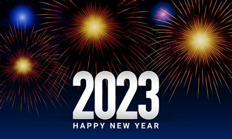 2023 Happy New Year Background Design. Vector Illustration. 7509751 ...