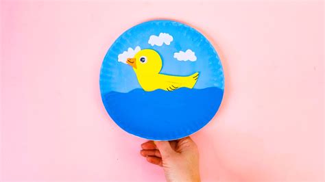 Paper Plate Swimming Duck Craft - Super Simple