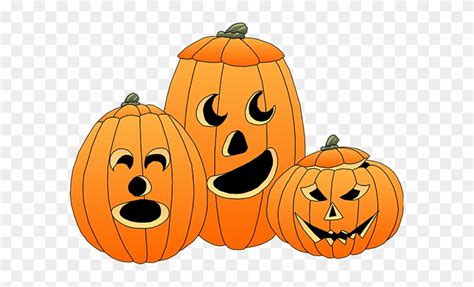 Halloween Clip Art Cute Pumpkin Very Happy Calendar - Jack O Lanterns Clipart - Free Transparent ...