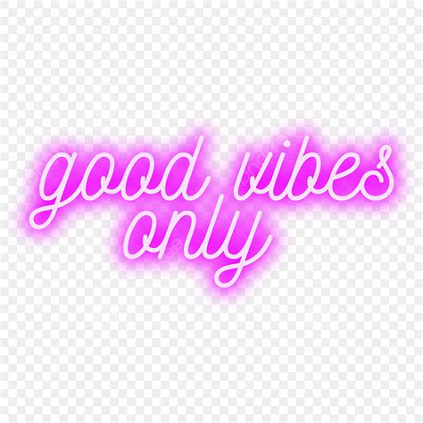 Good Vibes Only Vector Design Images, Good Vibes Only Neon Sign In Pink ...