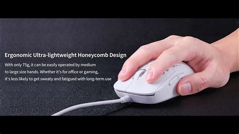 TMKB Falcon M1SE Ultralight Honeycomb Gaming Mouse - YouTube