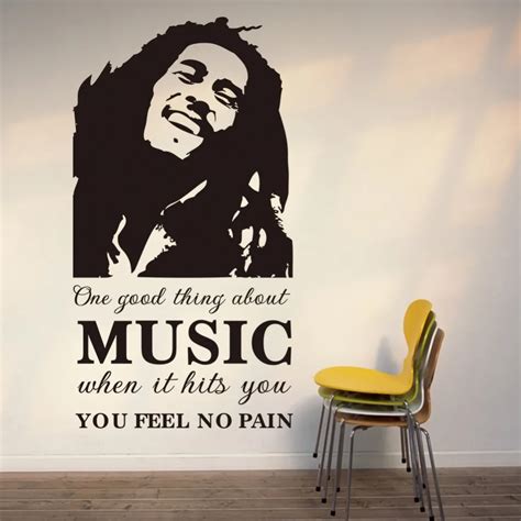 Free shipping large size 57*107cm one good thing about music Bob Marley ...