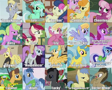 Who's who among background characters | My Little Pony: Friendship is ...