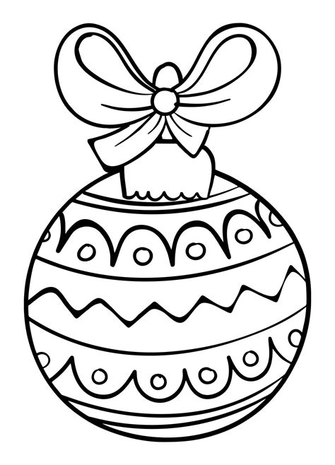 Christmas Ornament Coloring Pages Christmas Ornament Coloring Page, Printable Christmas ...