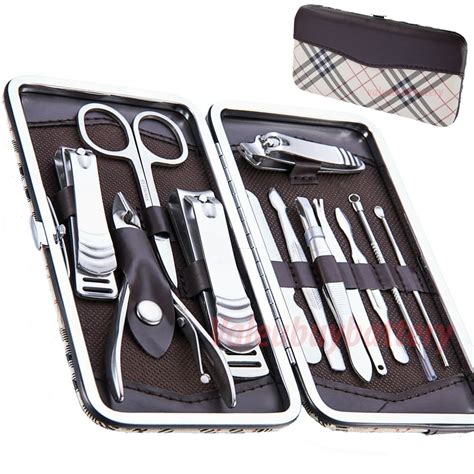 12 Piece Manicure Pedicure Nail Care Set Cutter Toenail Grooming ...