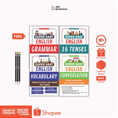 Jual BUKU SERI SUPER EASY ENGLISH GRAMMAR/16 TENSES/VOCABULARY/CONVERSATION - GARDA CENDEKIA ...