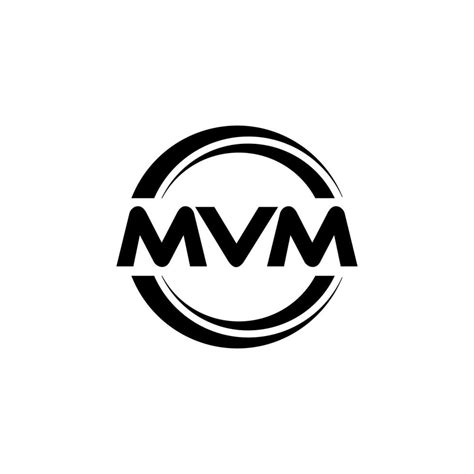 MVM letter logo design in illustration. Vector logo, calligraphy ...