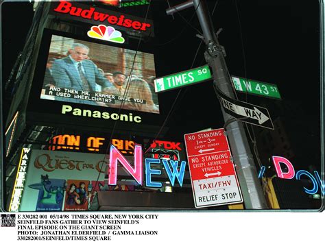 Times Square New York City Seinfeld Fans Gather To View Seinfeld's ...