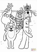 Yo Gabba Characters coloring Page  Free Printable Coloring Pages sketch template