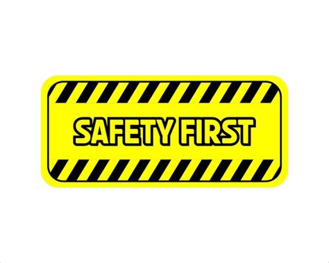 Premium Vector | Safety first sign