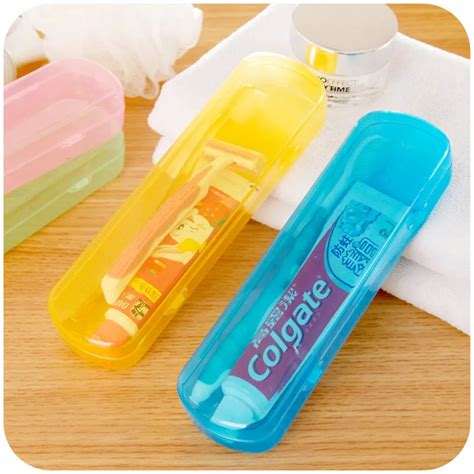 vanzlife jelly color travel toothbrush toothpaste storage box portable storage boxes small size ...