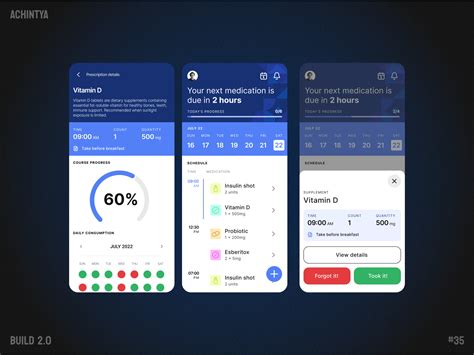 Medication management app - Build 2.0 by Achintya Karapurkar on Dribbble