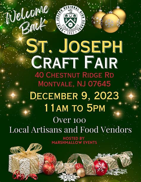 St. Joseph Regional High School Craft Fair, 40 Chestnut Ridge Rd, Montvale, 9 December 2023 ...