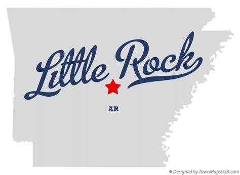 Map of Little Rock, AR, Arkansas