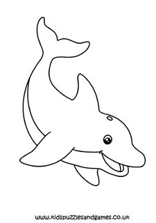 Dolphins Colouring Sheets - Kids Puzzles and Games