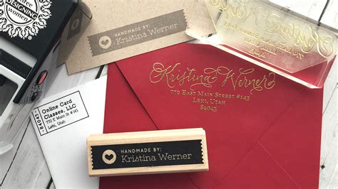Custom Return Address Stamps & “Handmade By” Stamps – K Werner Design Blog