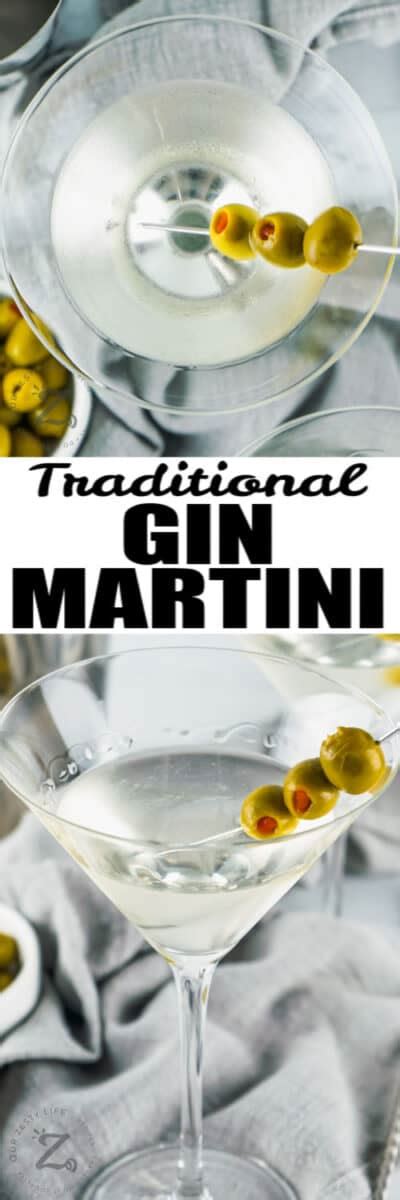 Traditional Gin Martini - Our Zesty Life