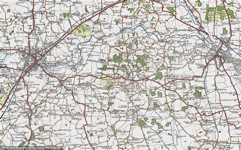 Historic Ordnance Survey Map of Danbury, 1921