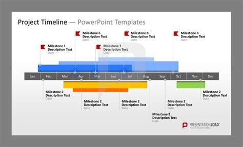 Project Timeline PowerPoint Template #presentationload www.presentationl... | Tableau de bord ...