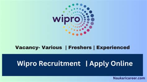 Wipro Recruitment 2023 Walk in Drive for Fresher's/ Experienced