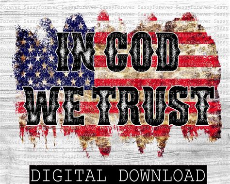 In God We Trust American Flag Digital Download Png file | Etsy