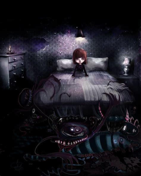 monsters under the bed - Google Search | Horror art, Monster under the bed, Art