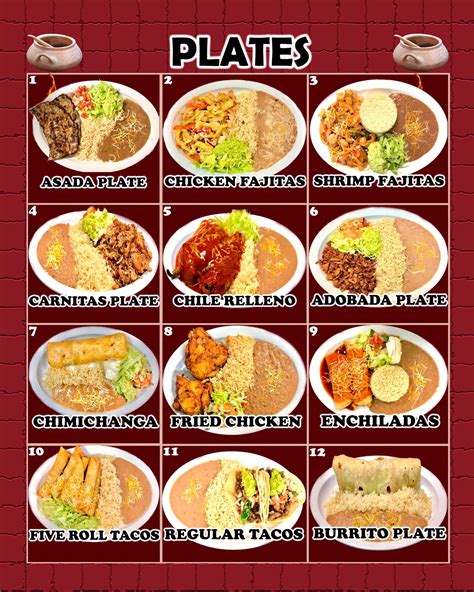 Menu ~ Sanchez Mexican Food