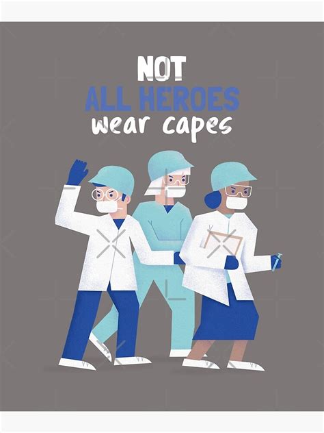 "Not all heroes wear capes" Poster for Sale by Delicarte | Redbubble