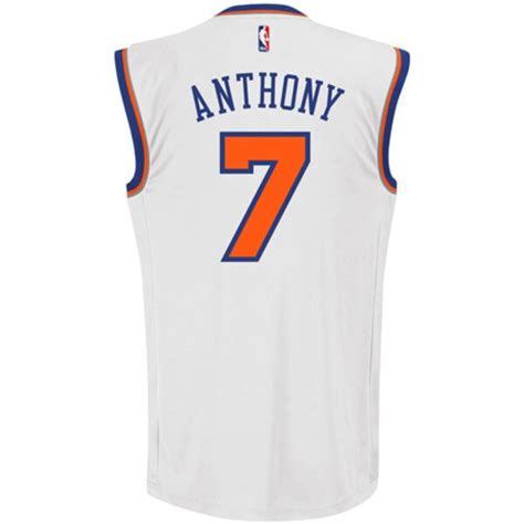 Mens New York Knicks Carmelo Anthony adidas White Replica Home Jersey - NBA Store