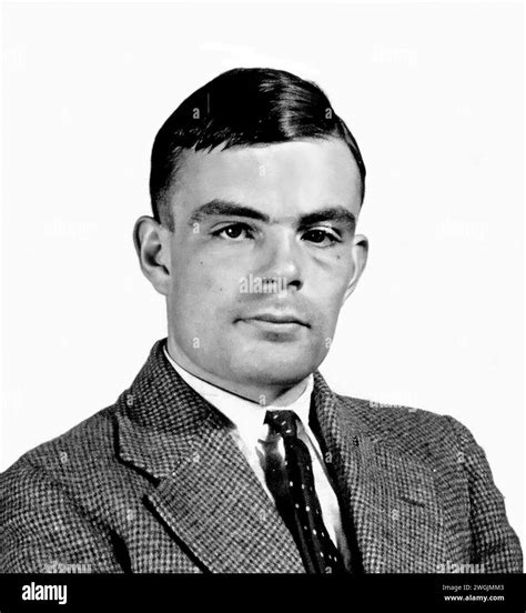 Alan Turing. Portrait of the English mathematician and computer ...