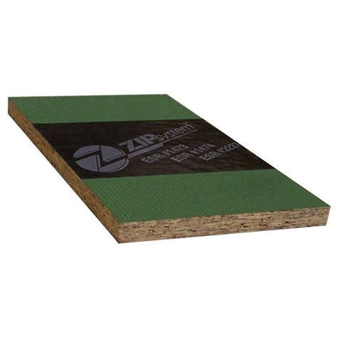 Huber 7/16 In. 4 Ft. x 8 Ft. Zip OSB Wall Sheathing 777198 - The Home Depot