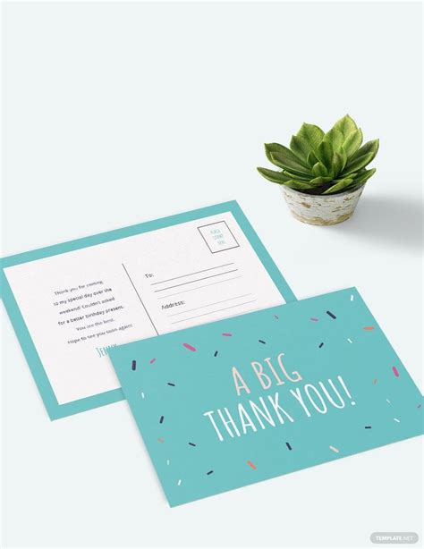 Thank You Postcard Template in Word, Illustrator, Publisher, Pages, PSD ...