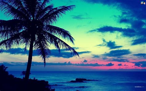 Fond d'écran : le coucher du soleil, mer, ciel, plage, soir, côte, horizon, crépuscule, Caraïbes ...